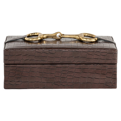 Richmond Interiors Aufbewahrungsbox Rex dark brown small Richmond Interiors
