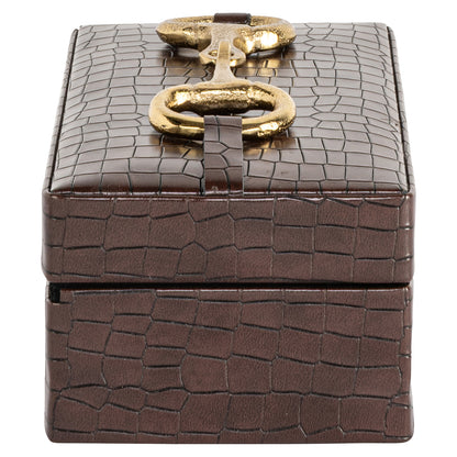 Richmond Interiors Aufbewahrungsbox Rex dark brown small Richmond Interiors