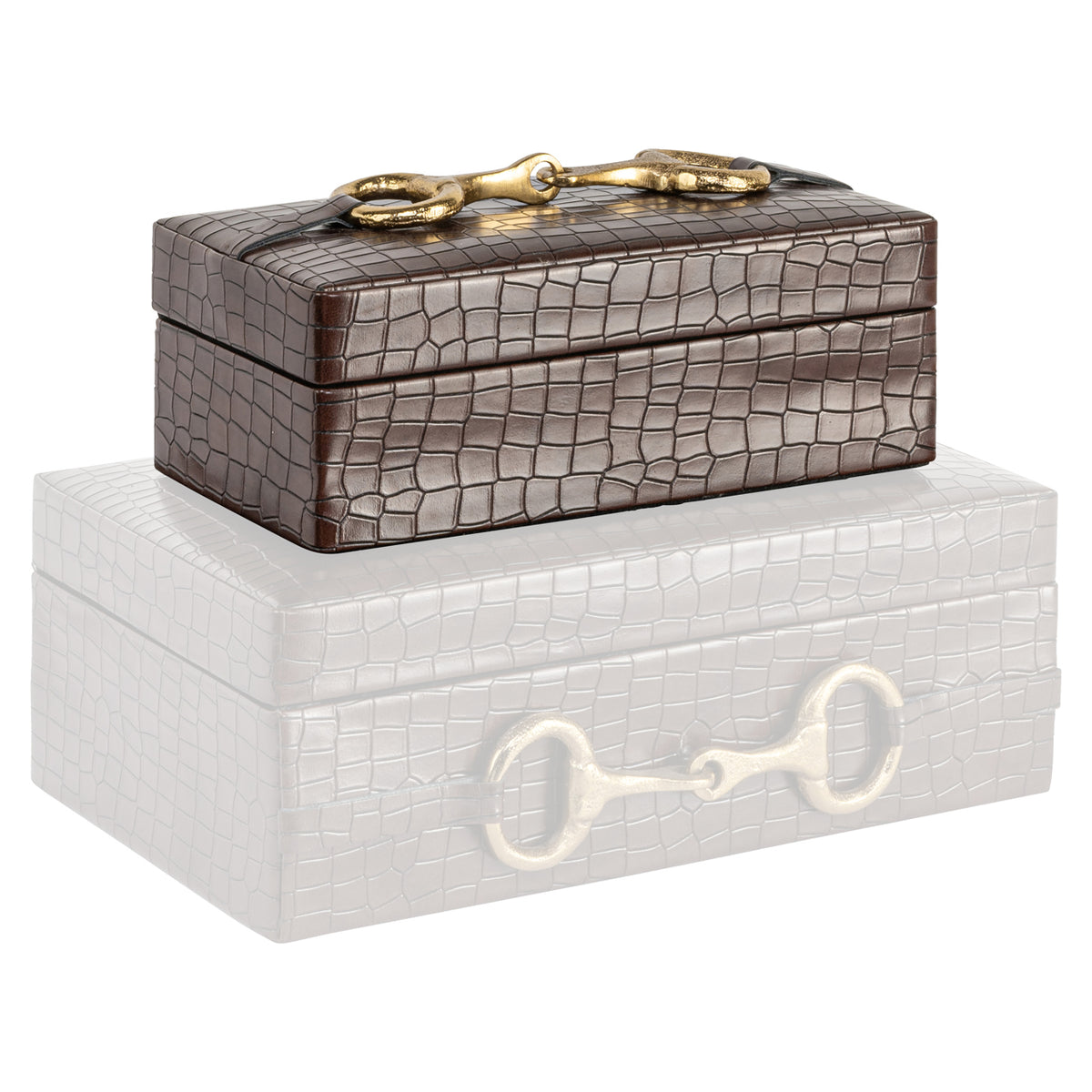 Richmond Interiors Aufbewahrungsbox Rex dark brown small Richmond Interiors