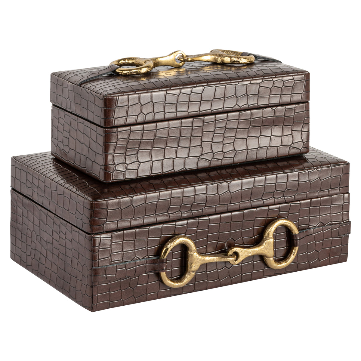 Richmond Interiors Aufbewahrungsbox Rex dark brown small Richmond Interiors