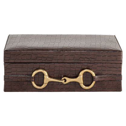 Richmond Interiors Aufbewahrungsbox Rex dark brown large Richmond Interiors