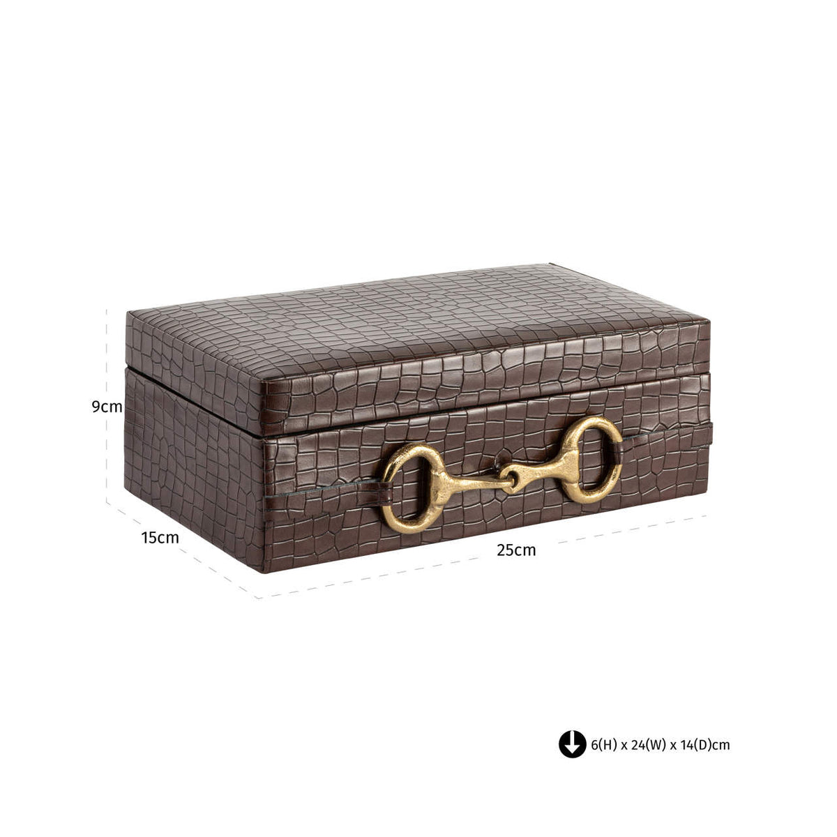 Richmond Interiors Aufbewahrungsbox Rex dark brown large Richmond Interiors