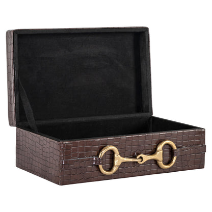 Richmond Interiors Aufbewahrungsbox Rex dark brown large Richmond Interiors