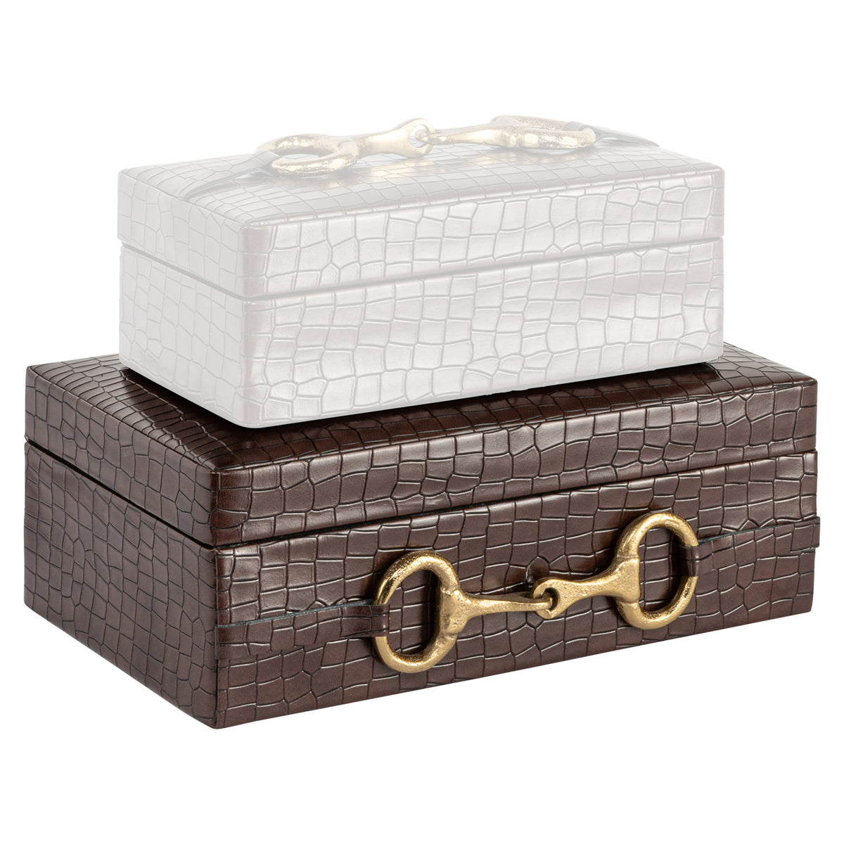 Richmond Interiors Aufbewahrungsbox Rex dark brown large Richmond Interiors