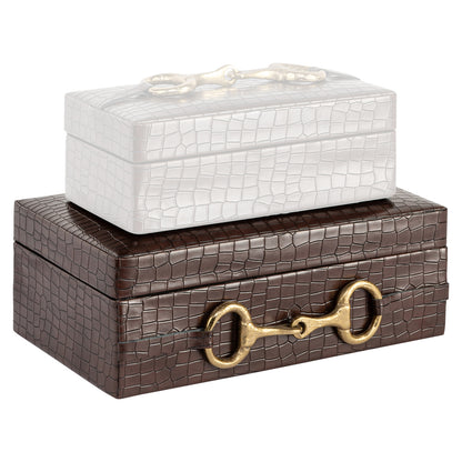 Richmond Interiors Aufbewahrungsbox Rex dark brown large Aufbewahrungsbox Richmond Interiors