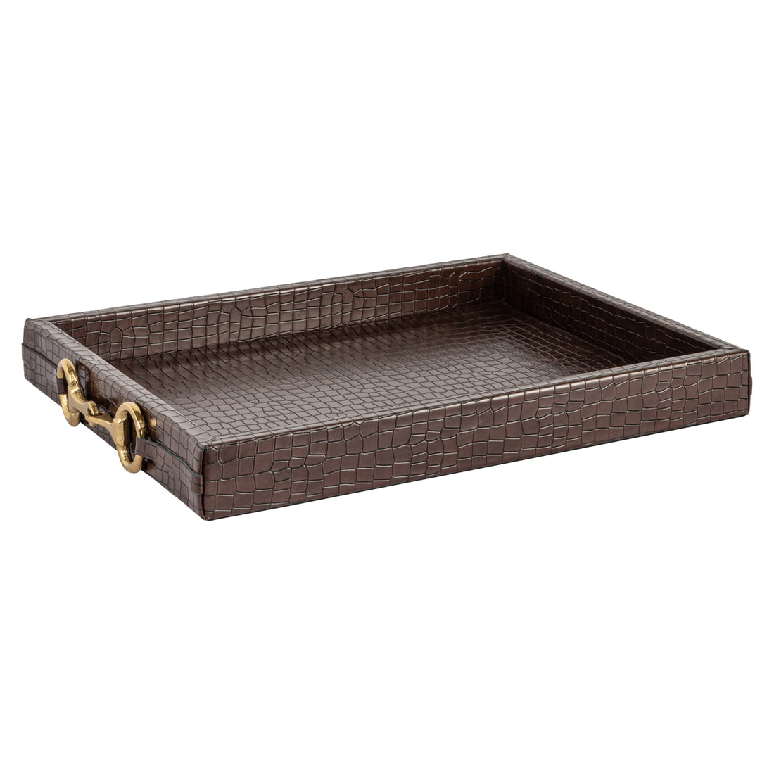Richmond Interiors Tablett Banks dark brown