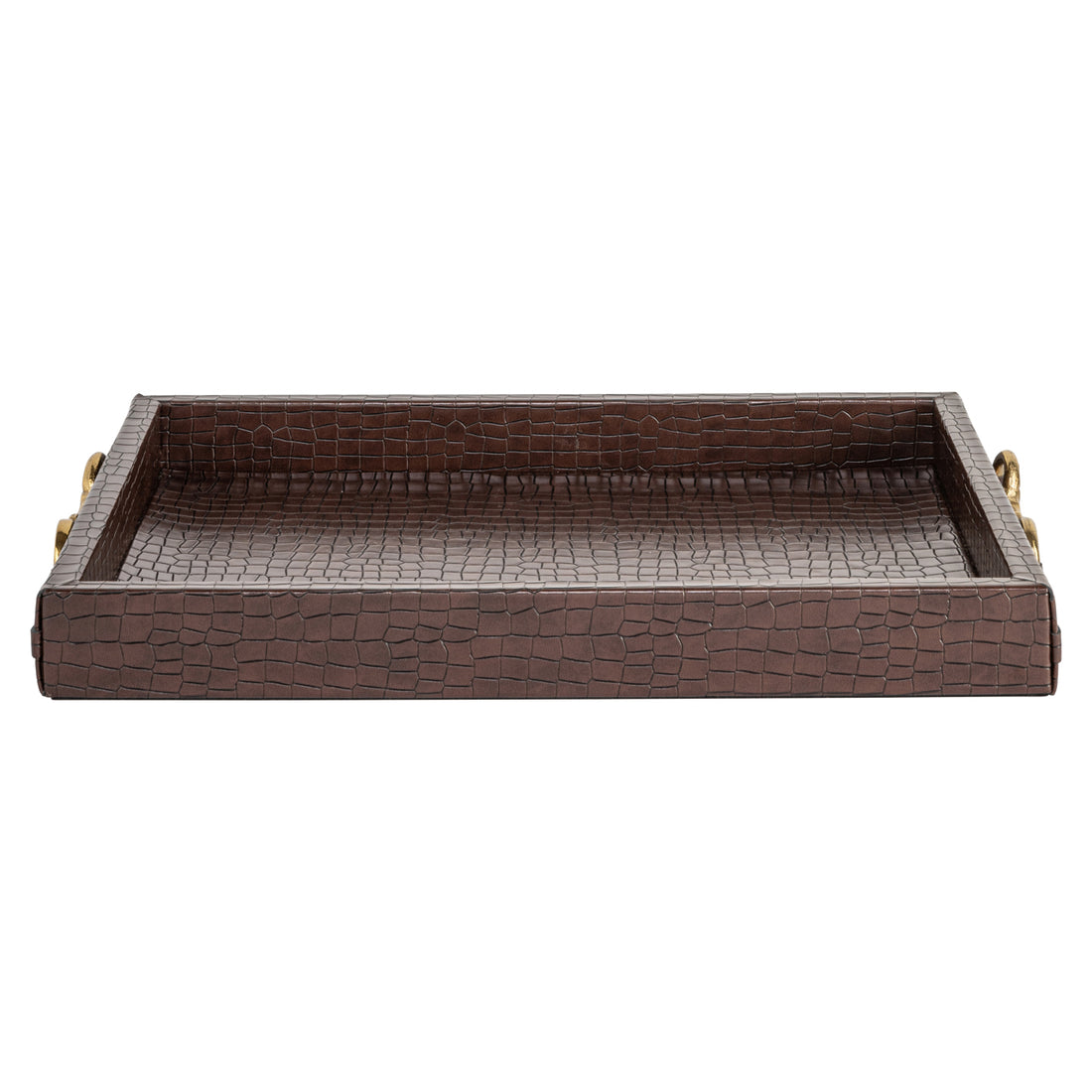Richmond Interiors Tablett Banks dark brown