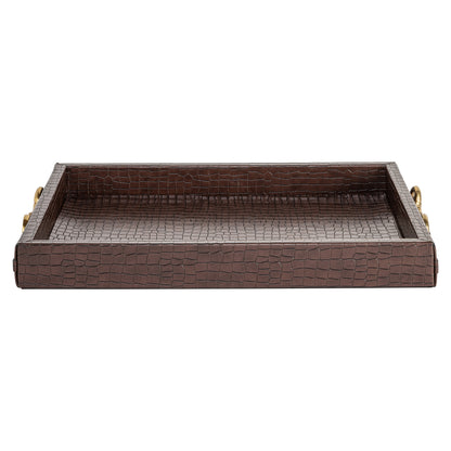 Richmond Interiors Tablett Banks dark brown
