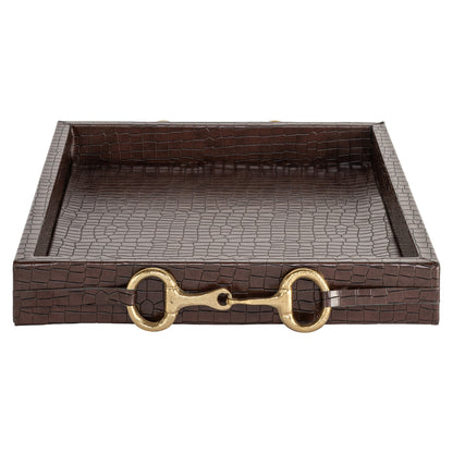 Richmond Interiors Tablett Banks dark brown