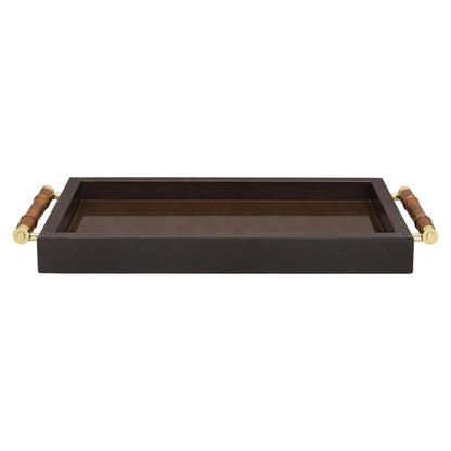 Richmond Interiors Tablett Charley dark brown