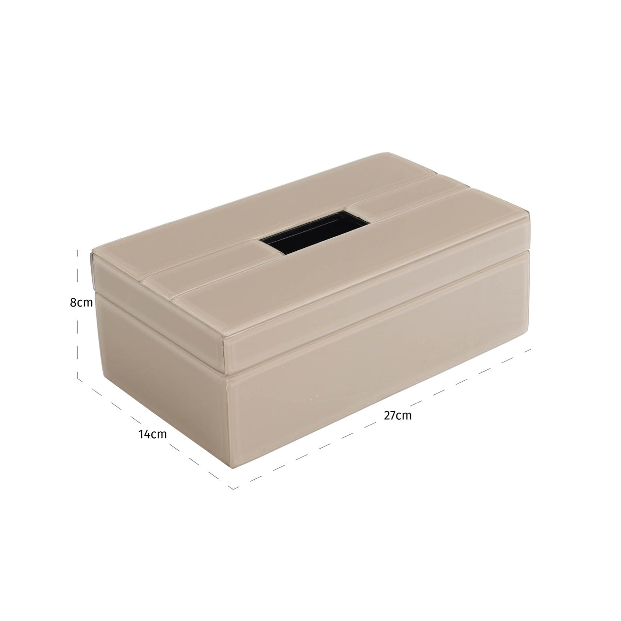 Richmond Interiors Dekoratives Objekt Viper taupe tissue box Dekoratives Objekt Richmond Interiors