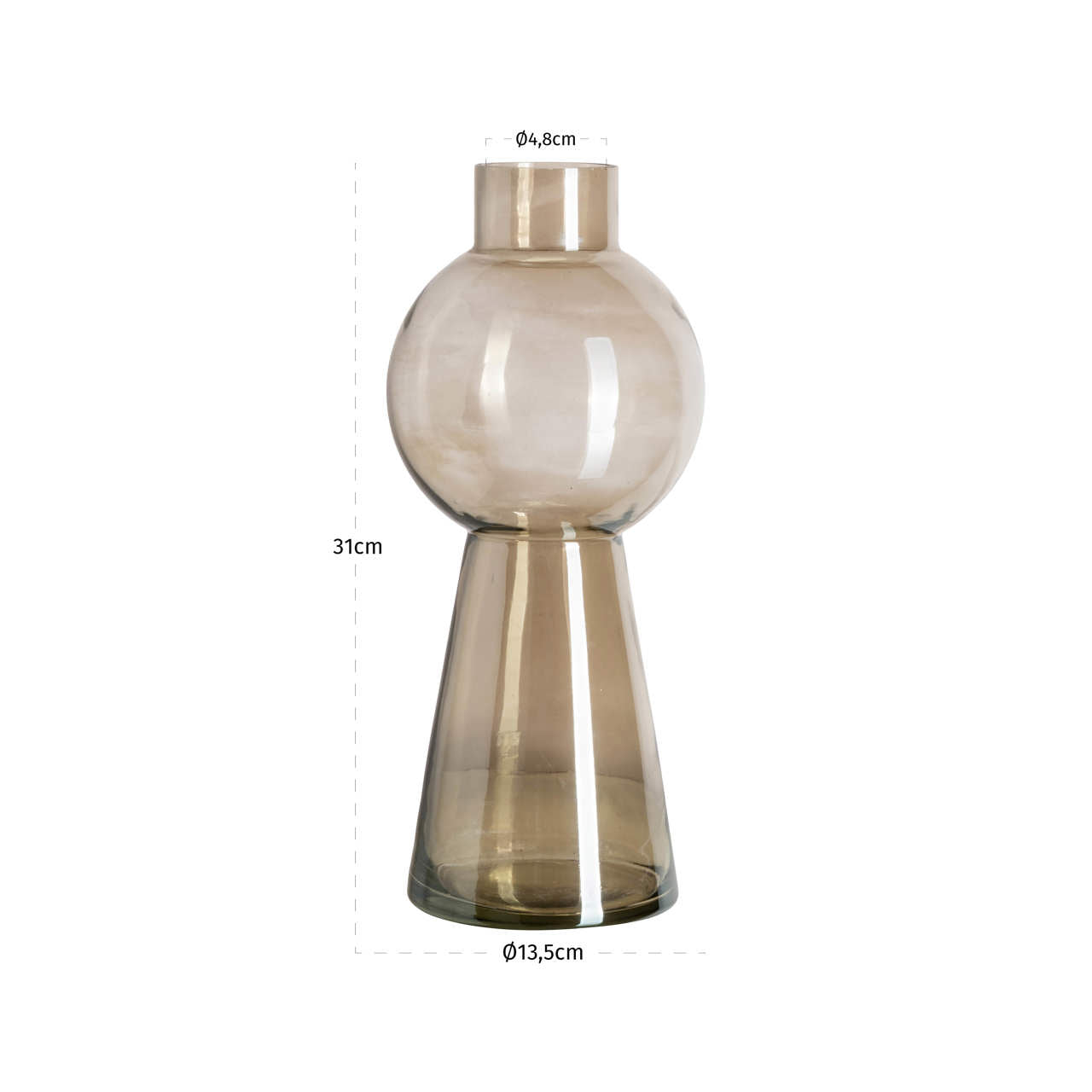 Richmond Interiors Vase Sera smoke small