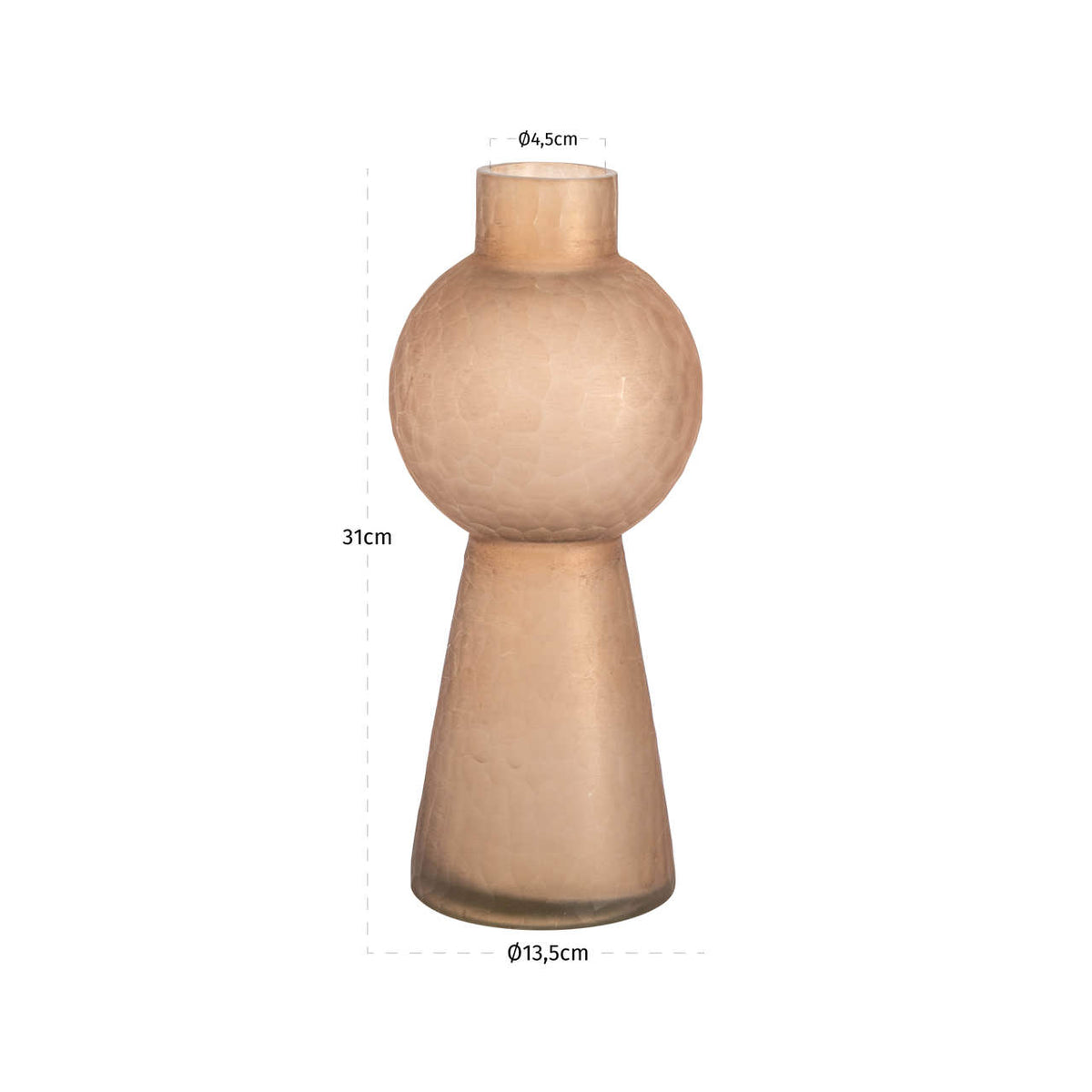 Richmond Interiors Vase Ora brown small Richmond Interiors