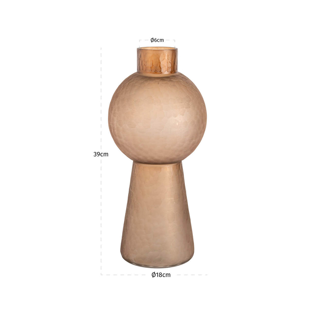 Richmond Interiors Vase Ora brown large Richmond Interiors