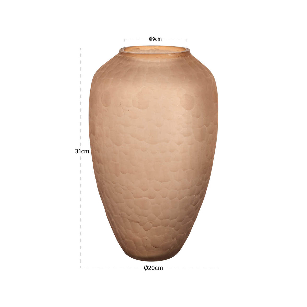 Richmond Interiors Vase Vera brown Richmond Interiors