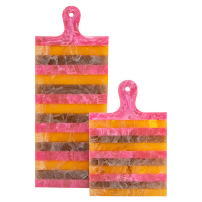 Richmond Interiors Tablett Cindy pink/orange - serving board small Richmond Interiors