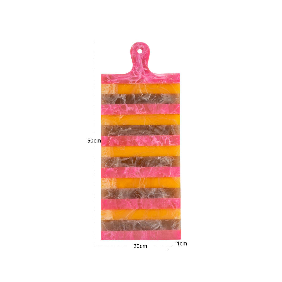 Richmond Interiors Tablett Cindy pink/orange - serving board large Richmond Interiors