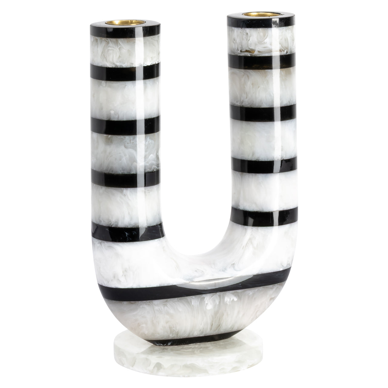 Richmond Interiors Kerzenhalter River black/white Richmond Interiors