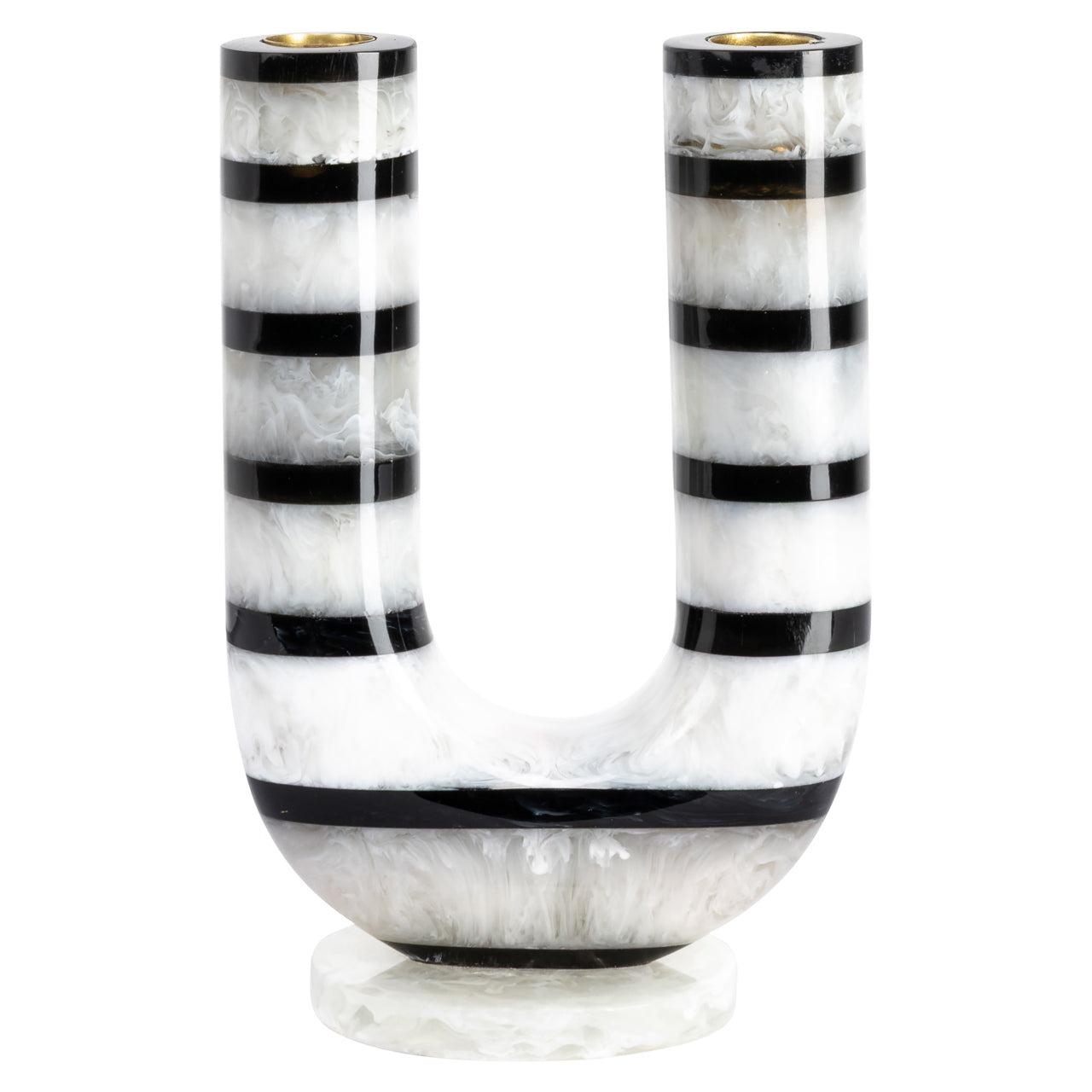 Richmond Interiors Kerzenhalter River black/white Richmond Interiors