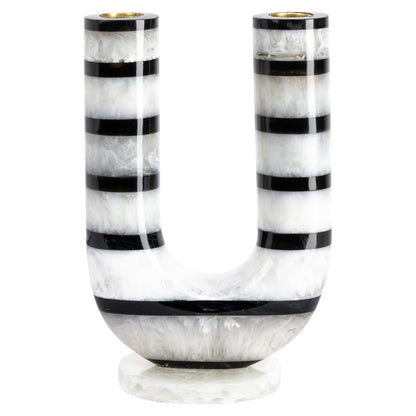 Richmond Interiors Kerzenhalter River black/white Richmond Interiors