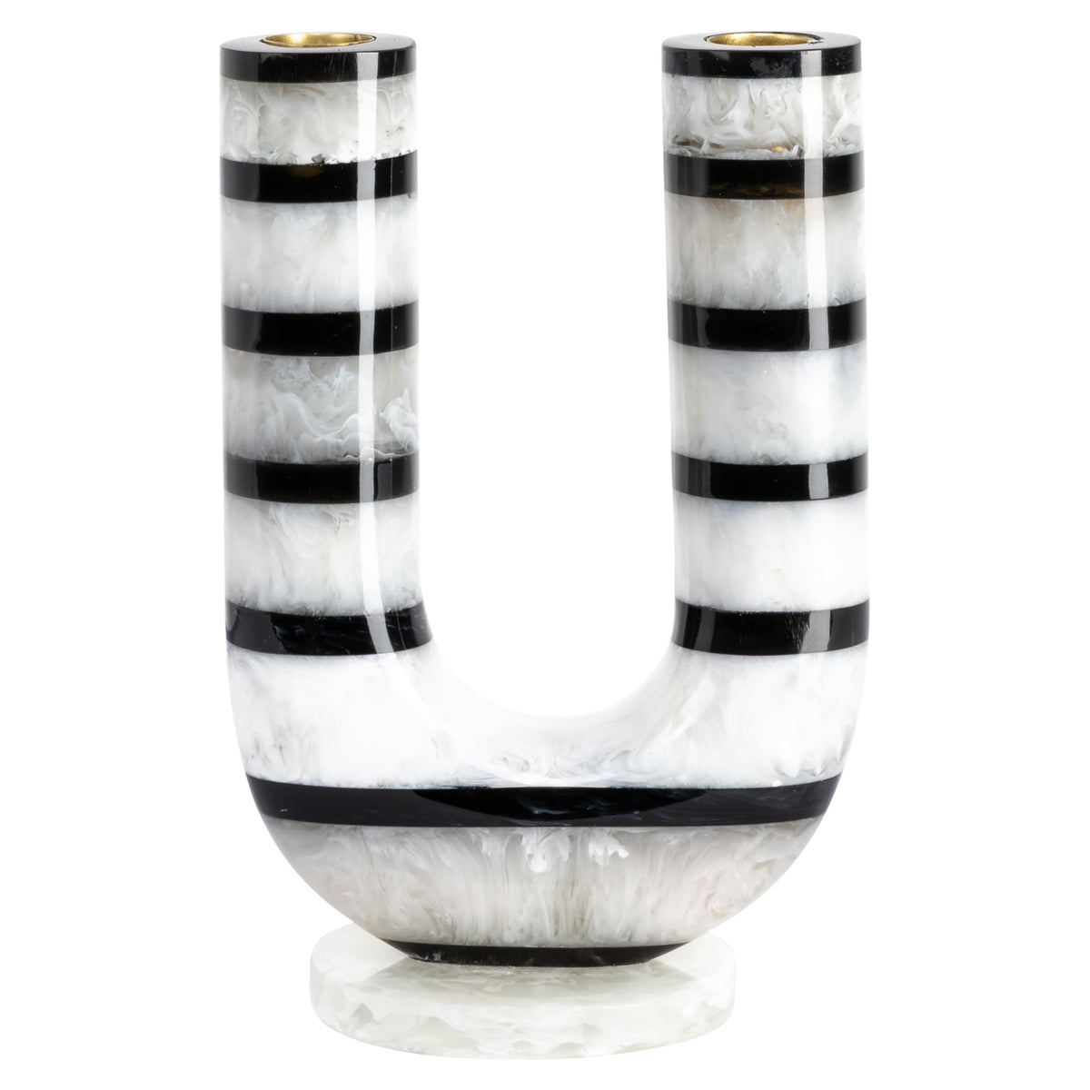 Richmond Interiors Kerzenhalter River black/white Richmond Interiors