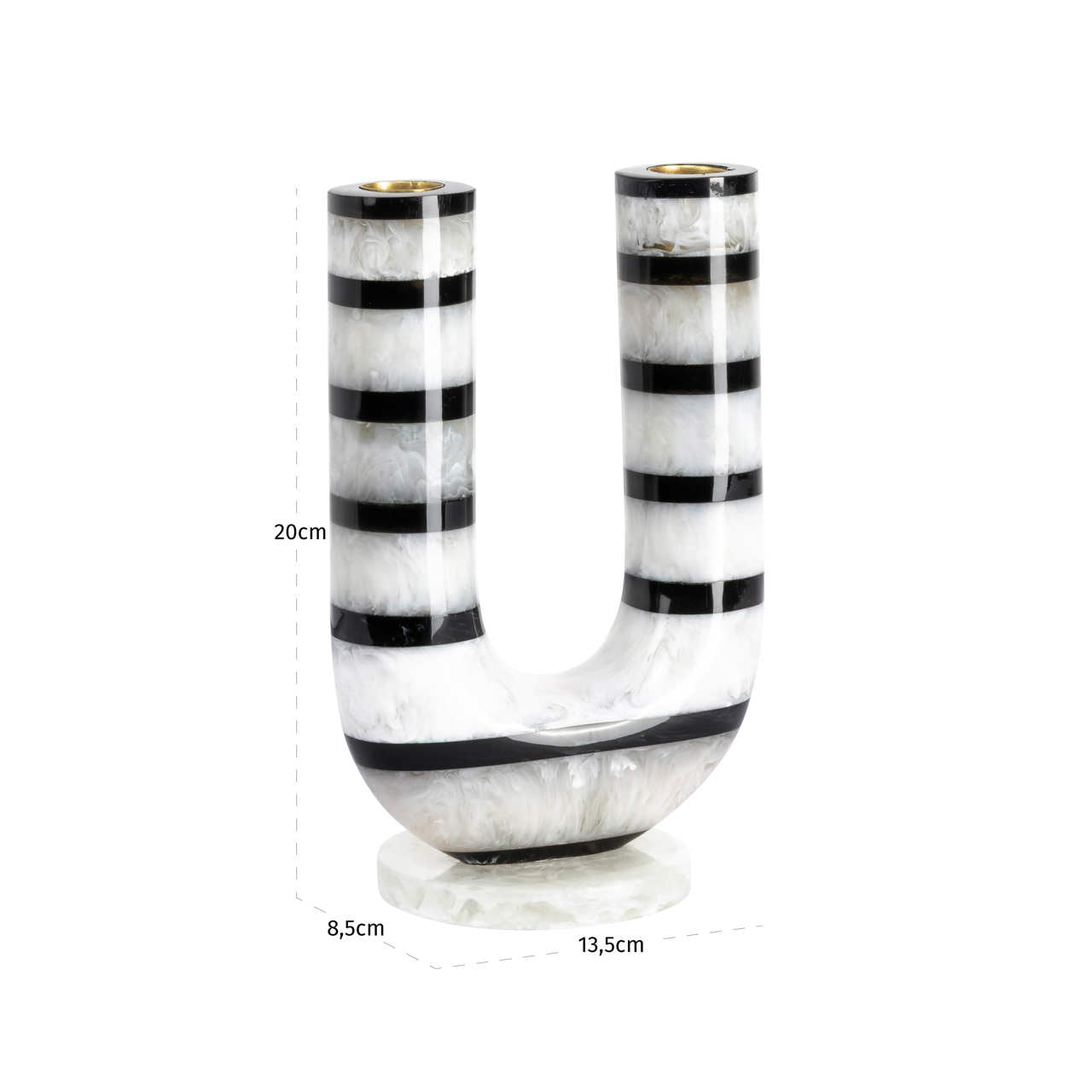 Richmond Interiors Kerzenhalter River black/white Kerzenhalter Richmond Interiors