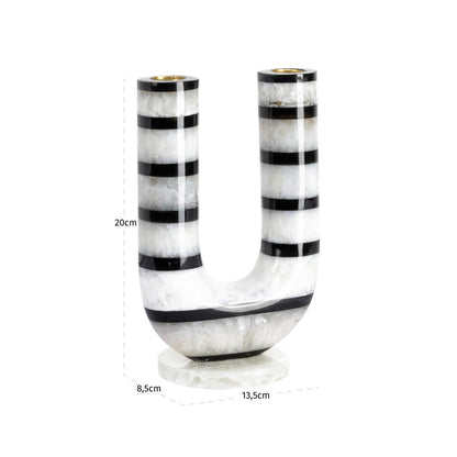 Richmond Interiors Kerzenhalter River black/white Kerzenhalter Richmond Interiors
