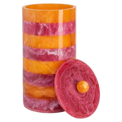 Richmond Interiors Aufbewahrungsbox Lilybelle pink/orange storage jar large Richmond Interiors