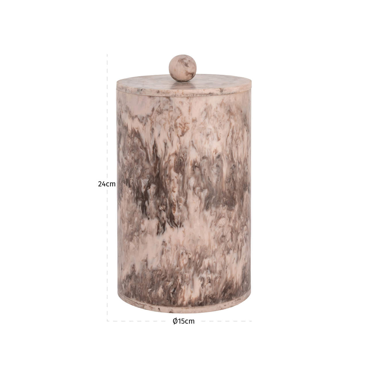 Richmond Interiors Aufbewahrungsbox Rosaline chocolat brown storage jar small Aufbewahrungsbox Richmond Interiors