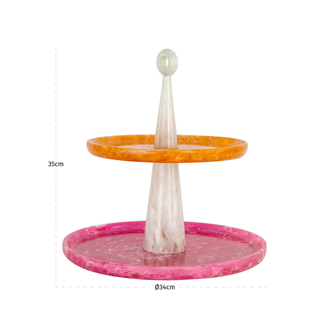Richmond Interiors Kuchenplatte Posy pink/orange