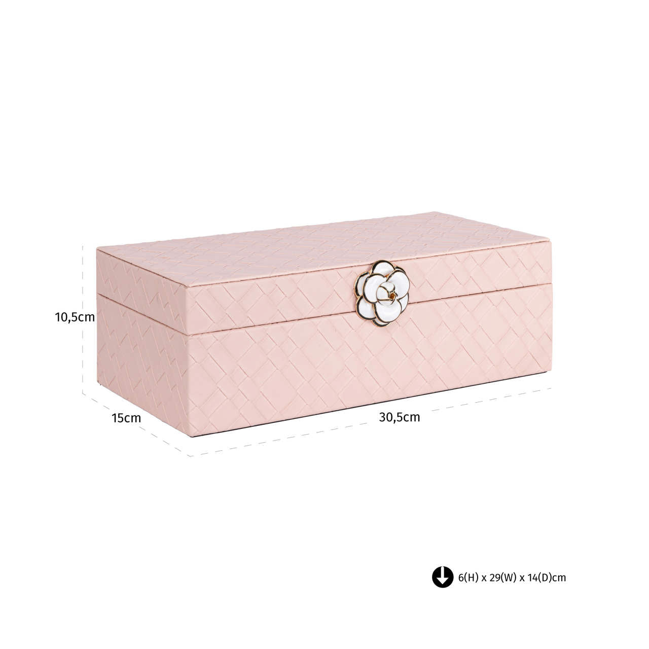 Richmond Interiors Aufbewahrungsbox Lotte pink large Aufbewahrungsbox Richmond Interiors