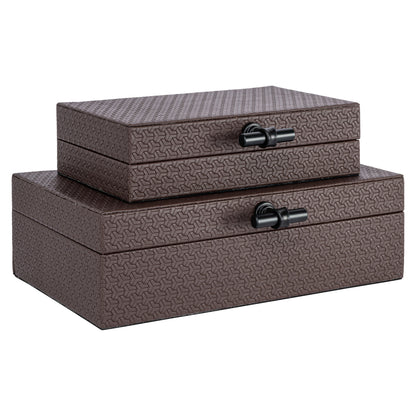 Richmond Interiors Aufbewahrungsbox Billie dark brown large Richmond Interiors