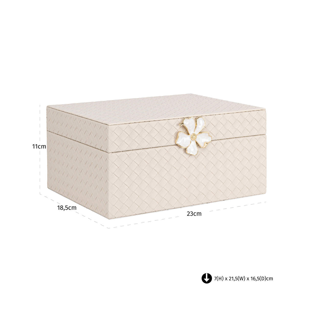 Richmond Interiors Aufbewahrungsbox Lillie ivory large Aufbewahrungsbox Richmond Interiors
