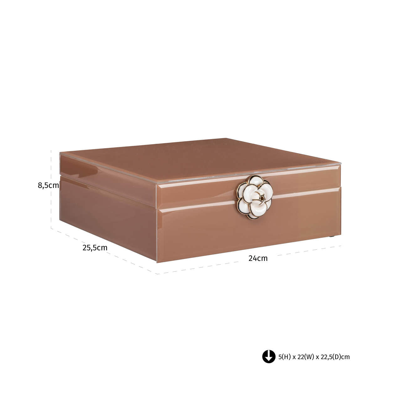 Richmond Interiors Aufbewahrungsbox Floral brown large Aufbewahrungsbox Richmond Interiors