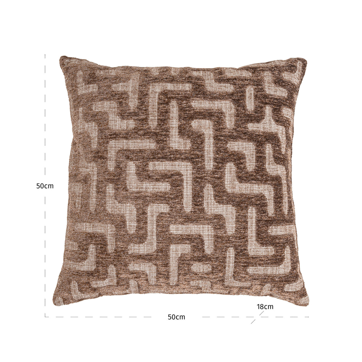 Richmond Interiors Kissen Ivy brown labyrinth