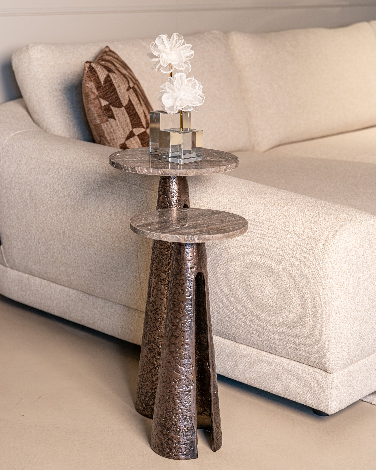 Richmond Interiors Beistelltisch Eldora bronze 25Ø Beistelltisch Richmond Interiors