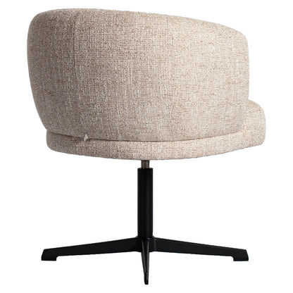 Richmond Interiors Esszimmerstuhl Dinan cream tweed fire retardant - swivel Esszimmerstuhl Richmond Interiors