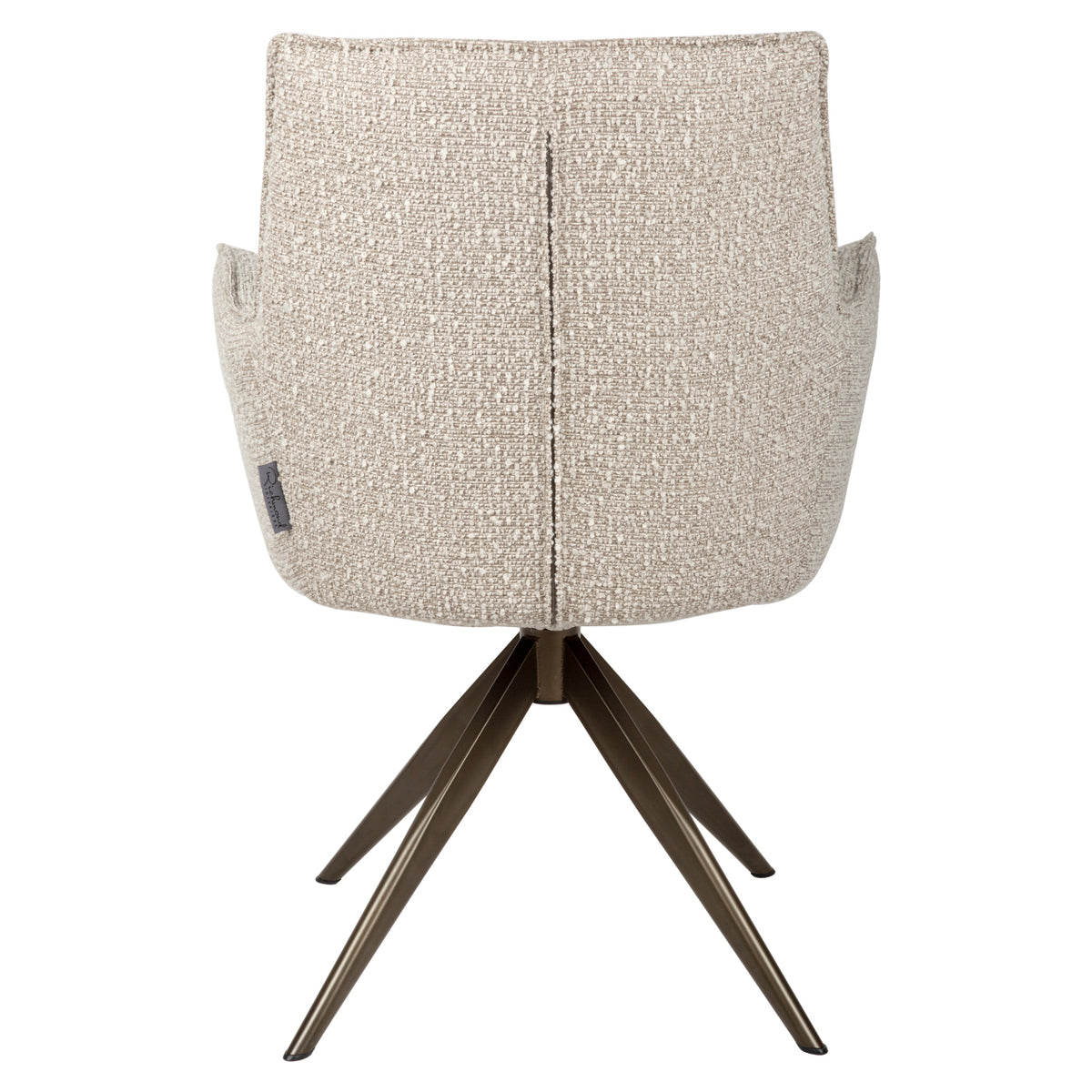 Richmond Interiors Esszimmerstuhl Dakota natural chunky swivel with arm Richmond Interiors