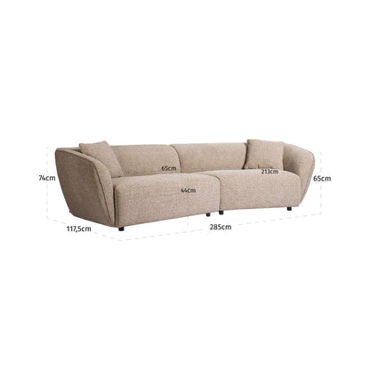 Richmond Interiors Sofa Armand natural blockweave