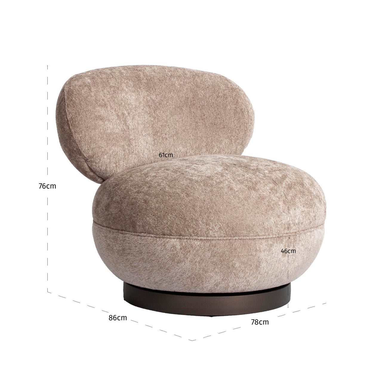 Richmond Interiors Lounge Stuhl Jace be easy sand swivel fire retardant Lounge Stuhl Richmond Interiors