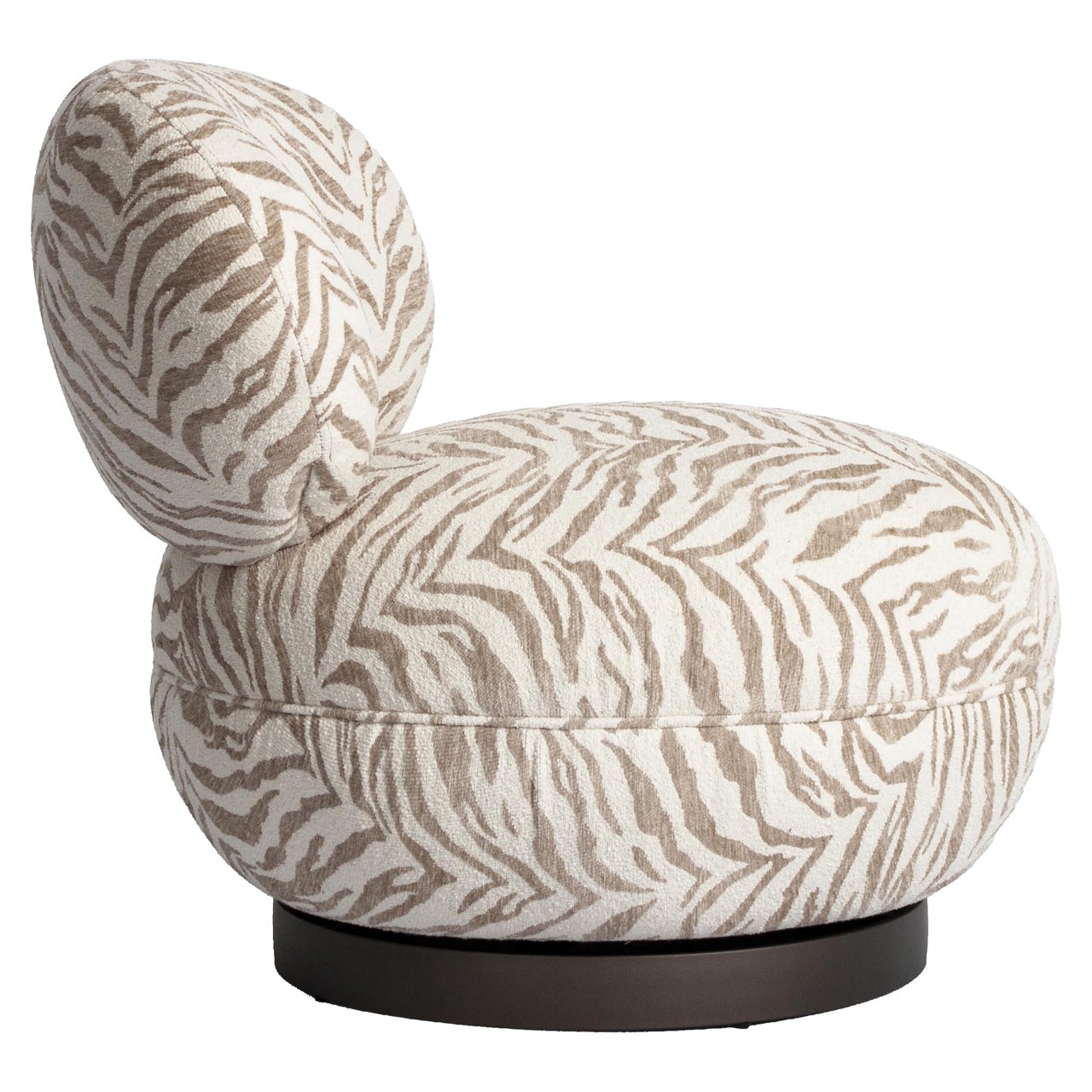 Richmond Interiors Lounge Stuhl Jace beige tiger swivel Lounge Stuhl Richmond Interiors