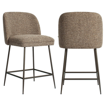 Richmond Interiors Thekenstuhl Pullitzer brown tweed Richmond Interiors
