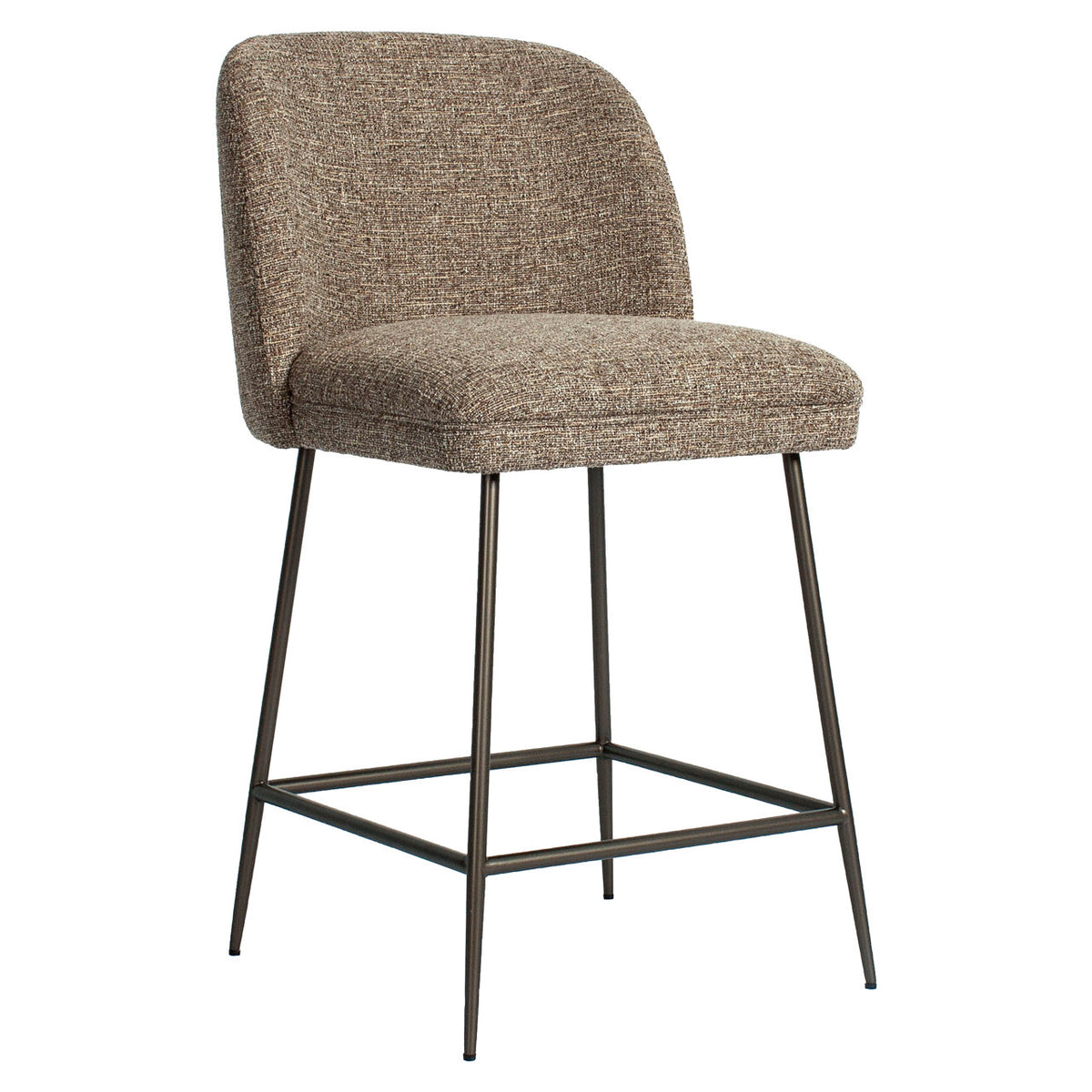 Richmond Interiors Thekenstuhl Pullitzer brown tweed Richmond Interiors