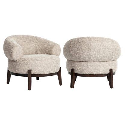 Richmond Interiors Lounge Stuhl Montana natural chunky fire retardant