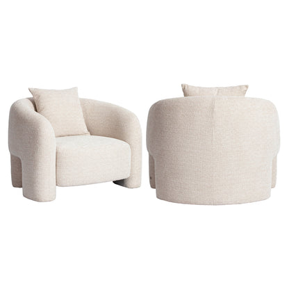 Richmond Interiors Lounge Stuhl Tuscany beige blockweave Lounge Stuhl Richmond Interiors