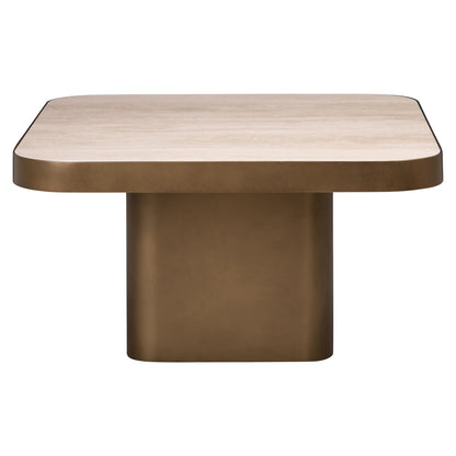 Richmond Interiors Couchtisch Claridge beige 70x70 (cumulus) Richmond Interiors