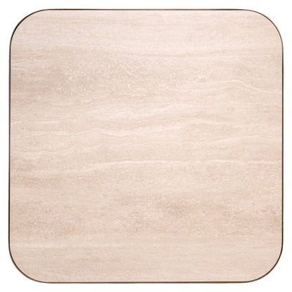 Richmond Interiors Couchtisch Claridge beige 70x70 (cumulus) Richmond Interiors