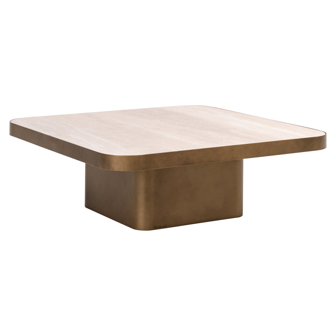 Richmond Interiors Couchtisch Claridge beige 90x90 (cumulus)