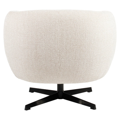 Richmond Interiors Lounge Stuhl Estelle beige blockweave swivel