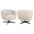 Richmond Interiors Lounge Stuhl Estelle sand chevron swivel Lounge Stuhl Richmond Interiors